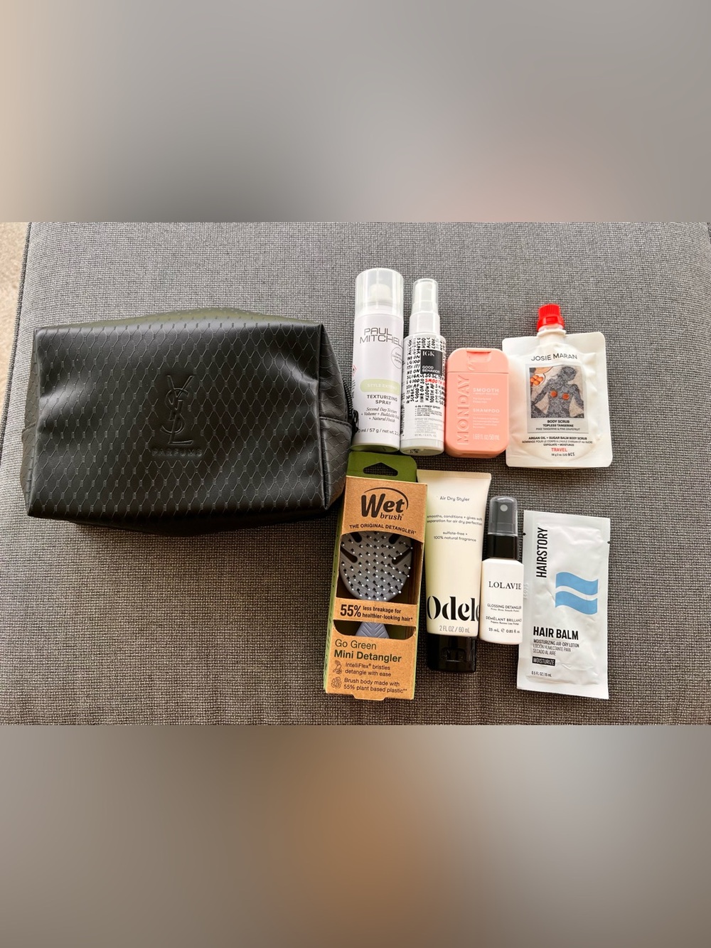 Hair Care Set (8pc) With YSL Parfum Zippered Pouch